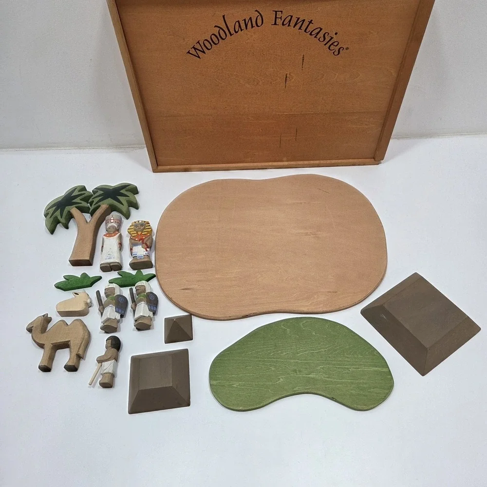 Vintage Woodland Fantasies Ancient Egypt set Egyptian Pyramid (Incomplete)